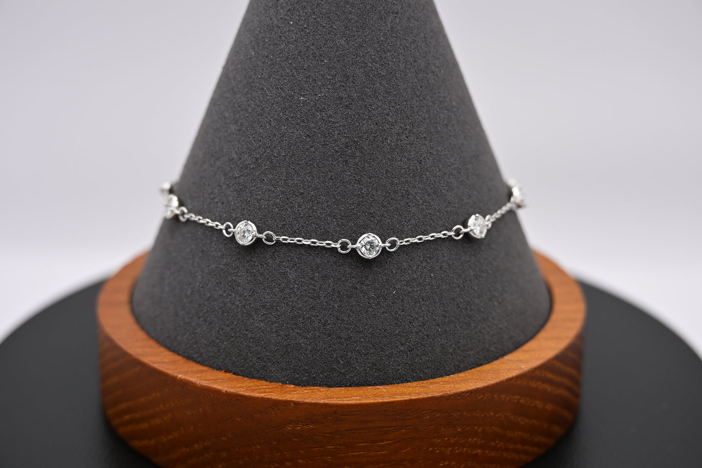 5-Stone Moissanite Solitaire Bracelet