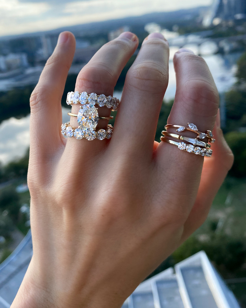 Women's Lab Diamond Rings