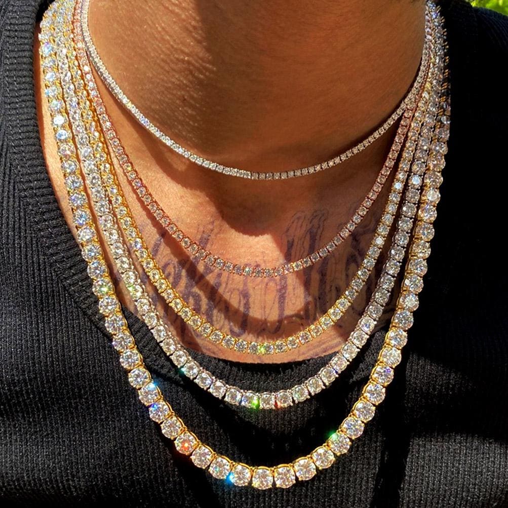 Men's Moissanite Necklaces