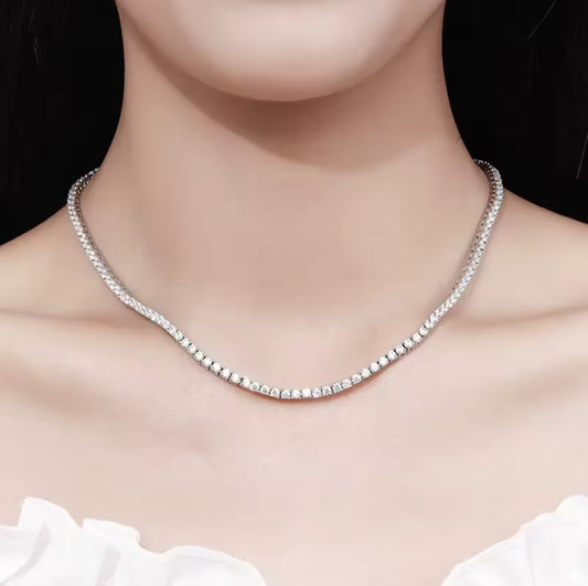 Eternity Moissanite Tennis Necklace