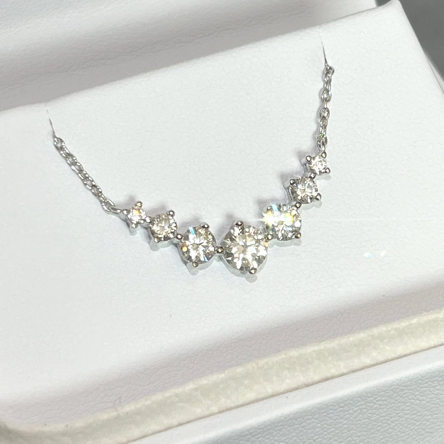 Celeste Radiance 2.8ct Progressive Moissanite Necklace