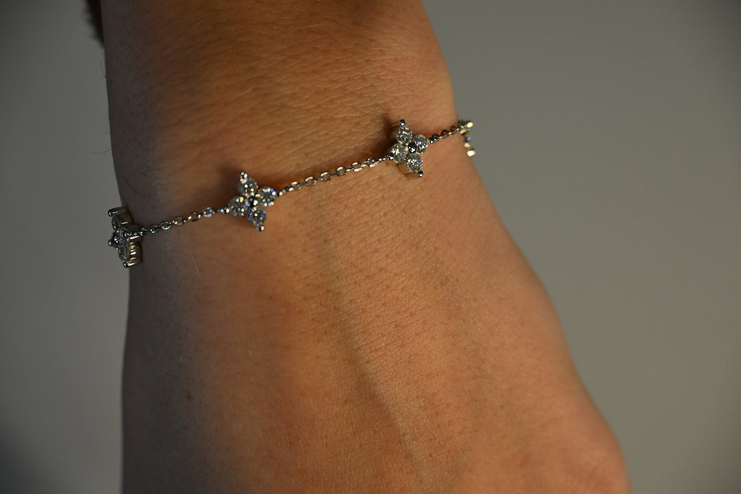 Celeste Floral Moissanite Bracelet