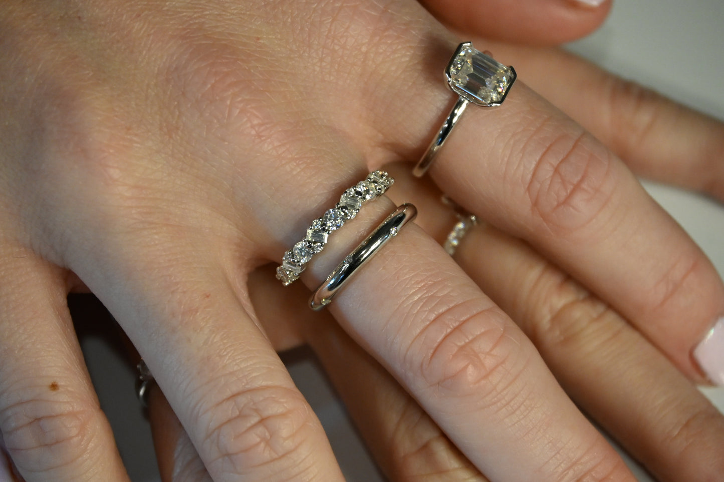 Celeste Harmony Moissanite Band – 0.9CT