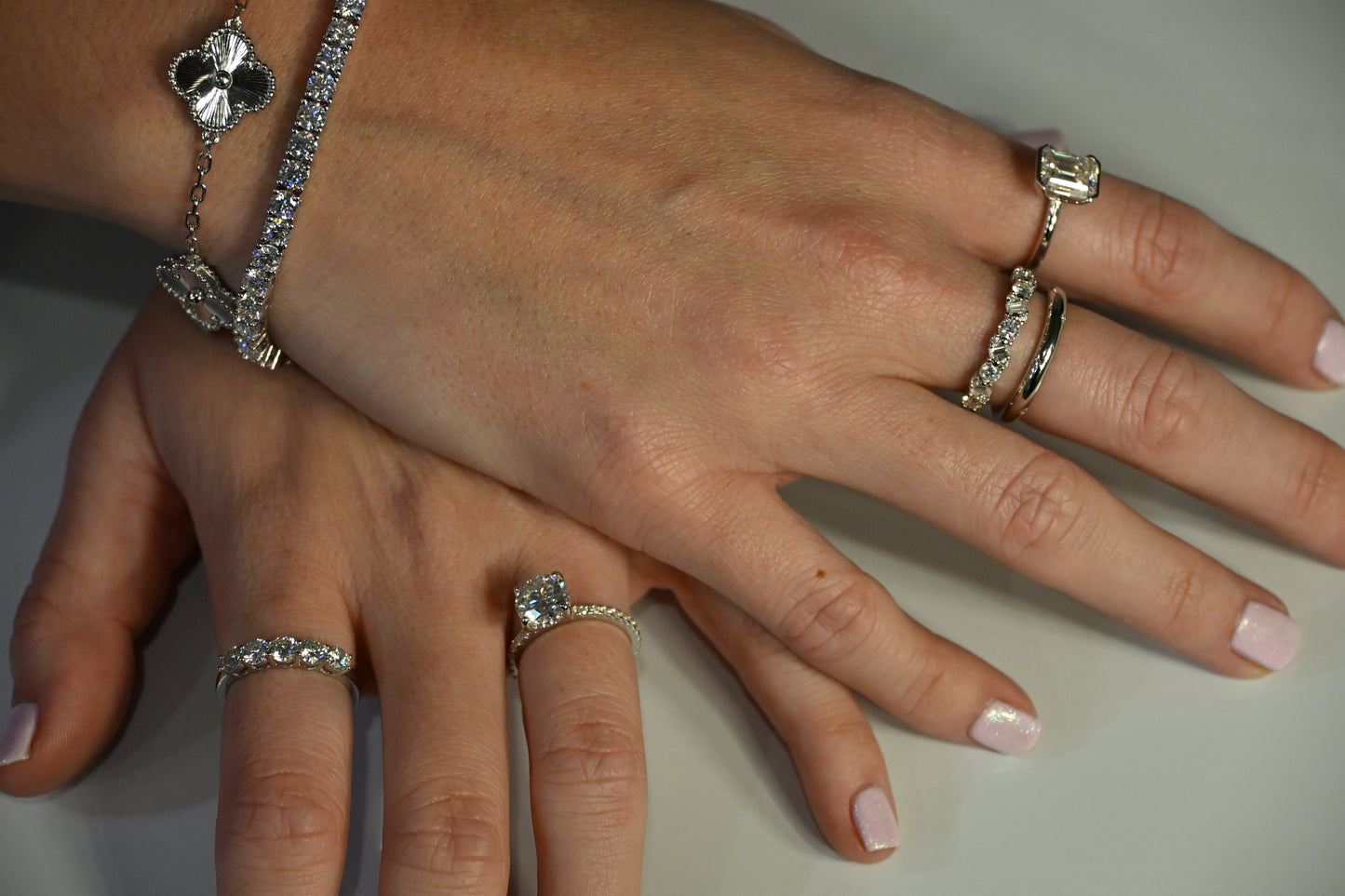 Celeste Harmony Moissanite Band – 0.9CT