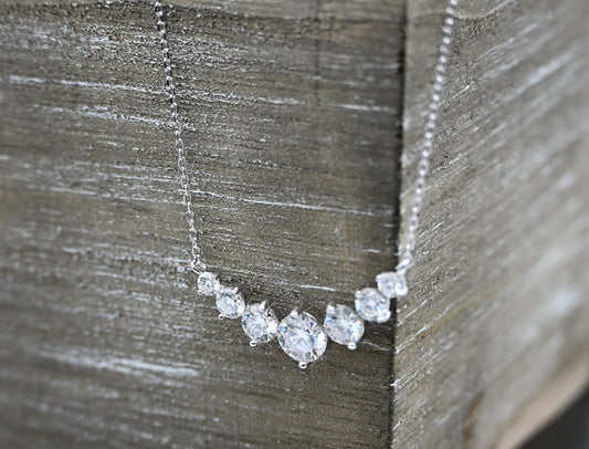 Celeste Radiance 2.8ct Progressive Moissanite Necklace
