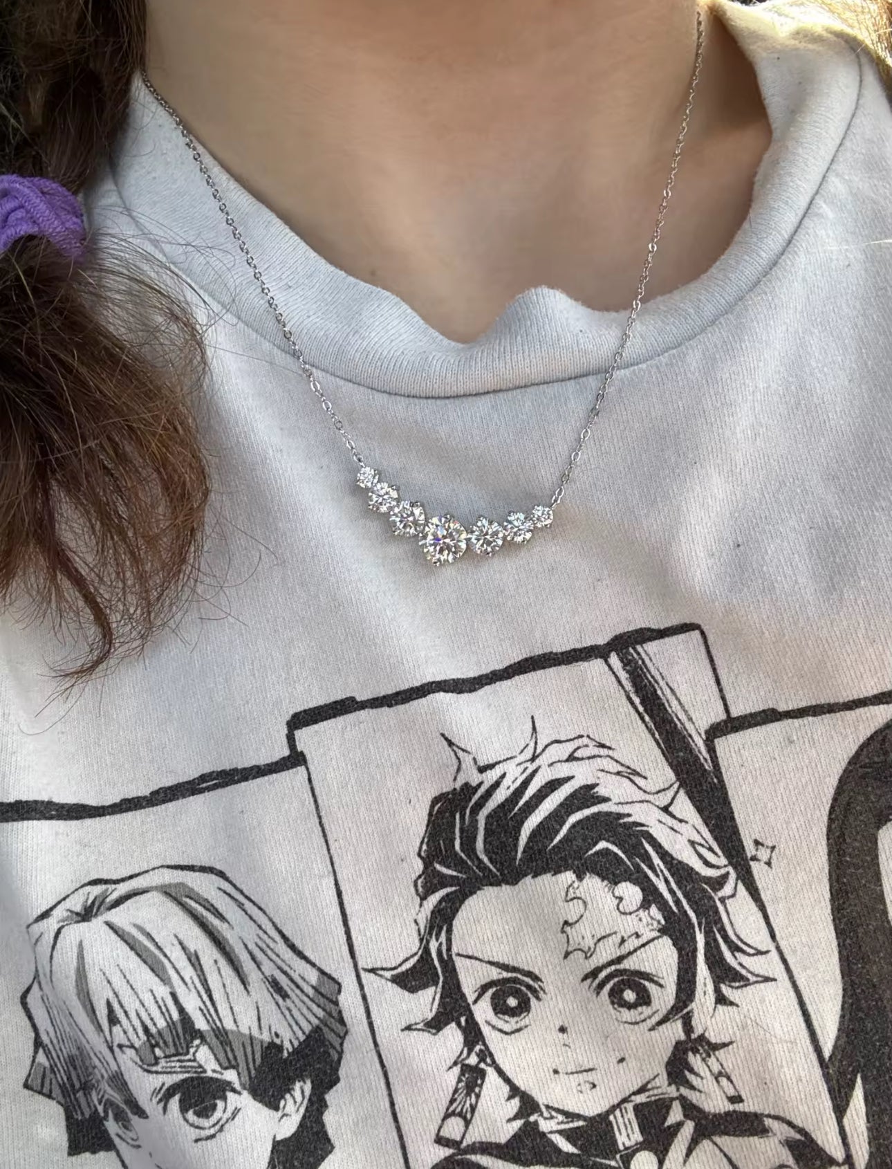 Celeste Radiance 2.8ct Progressive Moissanite Necklace